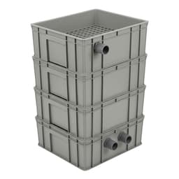 Bộ lọc tràn trên Baki cho hồ cá cảnh TẶNG GIÀN MƯA khi mua 4 tầng, 2-3-4 tầng, ống vào và ra phi 27 1