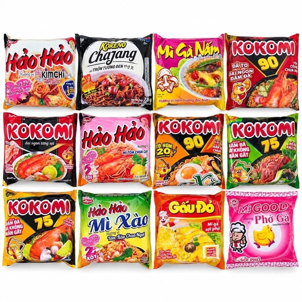 MÌ XÀO HẢO HẢO KoKomiTÔM XÀO CHUA NGỌT