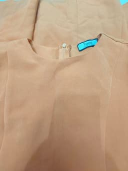 [2hand] Đầm thun tây ngắn xoè tay bồng tôn dáng cam đất size S M nhỏ 4