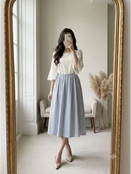 [2hand] Đầm ren phối kiểu yếm co giãn size S M 1