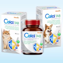 Viên canxi cho chó, mèo con, chó, mèo mang thai và nuôi con giúp xương chắc, răng khỏe Calci tab VIMEDIM lọ 50v 4