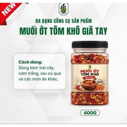 Muối ớt tôm khô giã tay 400g - Lục Tỉnh Nam Kỳ 1
