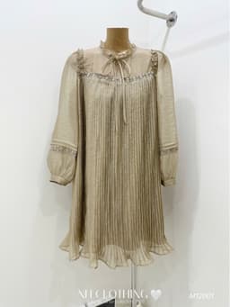 <Đầm bầu Quynhanhhouse> (NH CLOTHING) Váy tơ dập li M12001 Sm 3
