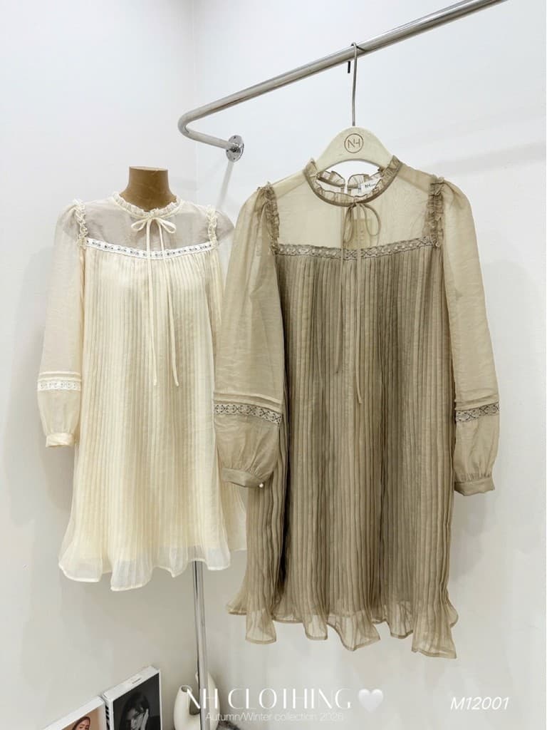 <Đầm bầu Quynhanhhouse> (NH CLOTHING) Váy tơ dập li M12001 Sm