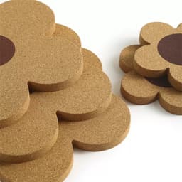 ĐEN _ STORE ( KÈM ẢNH THẬT ) Miếng Lót Cốc Bằng Gỗ Bằng Hình Bông Hoa Cute Đế Lót Cốc Lót Nồi Bằng Gỗ Decor 6