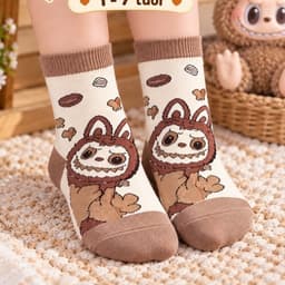 Tất Trẻ Em LaBubu Chất Cotton Mềm Mại Cho Bé 1-7 Tuổi  set 5 Đôi/10 Đôi 6