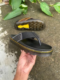 Dép kep da nam cao 4cm, quay da bò phối dù . (xưởng TuLiKi) 3
