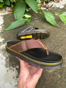 Dép kep da nam cao 4cm, quay da bò phối dù . (xưởng TuLiKi) 7