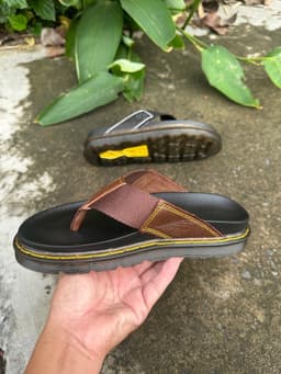 Dép kep da nam cao 4cm, quay da bò phối dù . (xưởng TuLiKi) 6