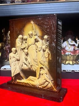 Tượng Công giáo . Chúa Jesus cứu La-za-rô (Lazarus) sống lại. in 3D , cao 26 cm 7