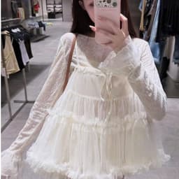 Set áo 2 món babydoll tiểu thư bồng bềnh siu xinh 6