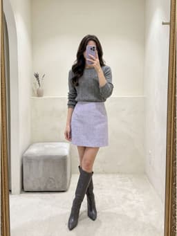 [2hand] Áo len thừng xám freesize đến L 1