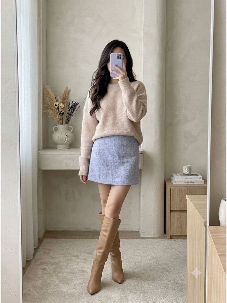 [2hand] Áo len hồng bling form rộng freesize đến 2XL