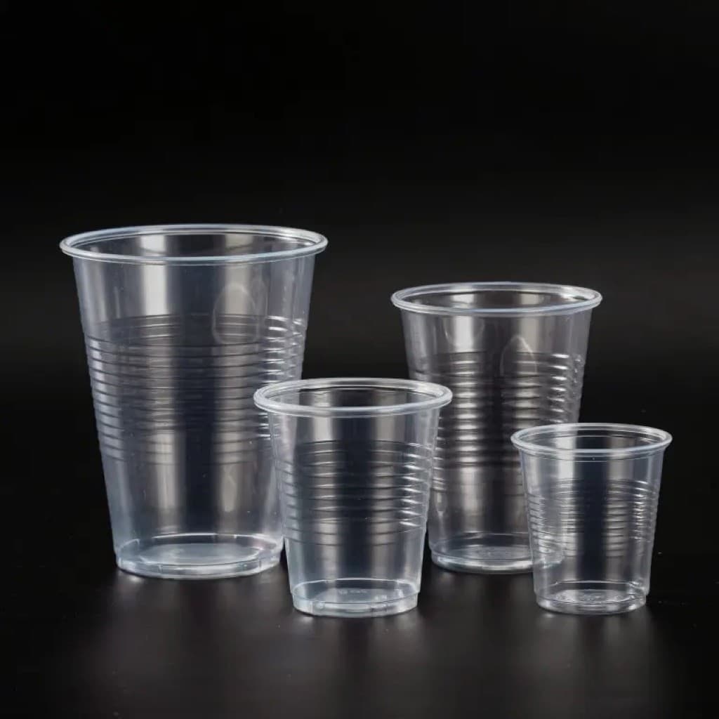 50 cốc nhựa PP dùng 1 lần có nắp /không nắp nhiều kích cỡ 125ml-500ml phù hợp đi picnic đựng trà sữa cà phê