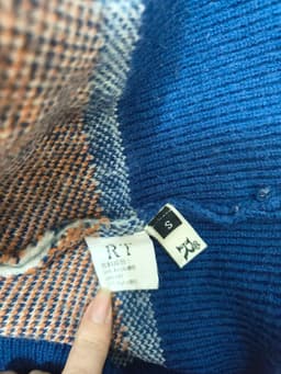 [2hand] Áo len dệt chữ lông cừu đen trắng form rộng freesize đến 2XL 4