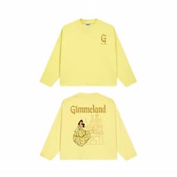 Áo thun nữ boxy tay dài,áo phông Unisex form rộng họa tiết công chúa tóc mây dễ thương phong cách Hàn 1