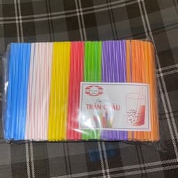 350-400 ống hút nhựa 6 mm 7 màu hút trà sữa ,nước mía ,sinh tố, chất liệu dẻo dai-giá rẻ 4