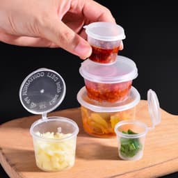 combo 1-5 dây hộp đựng nước chấm 100 hũ -60ml 20oz có nắp cốc đựng nước chấm, tương ớt giá sỉ, dùng 1 lần tiện lợi 5