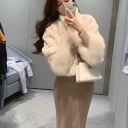 Áo Lông Trắng Tiểu Thư Sang Chảnh Tỷ Tỷ Trung , Cá Tính 6
