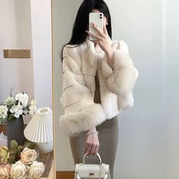 Áo Lông Trắng Tiểu Thư Sang Chảnh Tỷ Tỷ Trung , Cá Tính 4