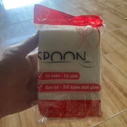 1 túi 100 muỗng nhựa trắng cao cấp dùng 1 lần,muỗng ăn trà sữa, cơm ,cháo, hoa quả 4