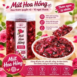 Mứt Hoa Hồng Lọ 400-1000gr Dùng Trong Pha Chế Đồ Uống Bánh Ngọt Có Sỉ Lẻ 1