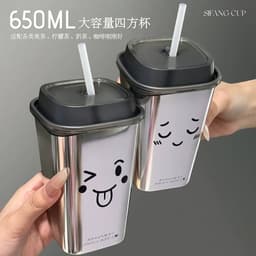 50 Ly Pet Vuông Tráng Gương Hottrend 650ml-960ml 6