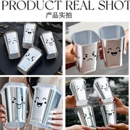 50 Ly Pet Vuông Tráng Gương Hottrend 650ml-960ml 1
