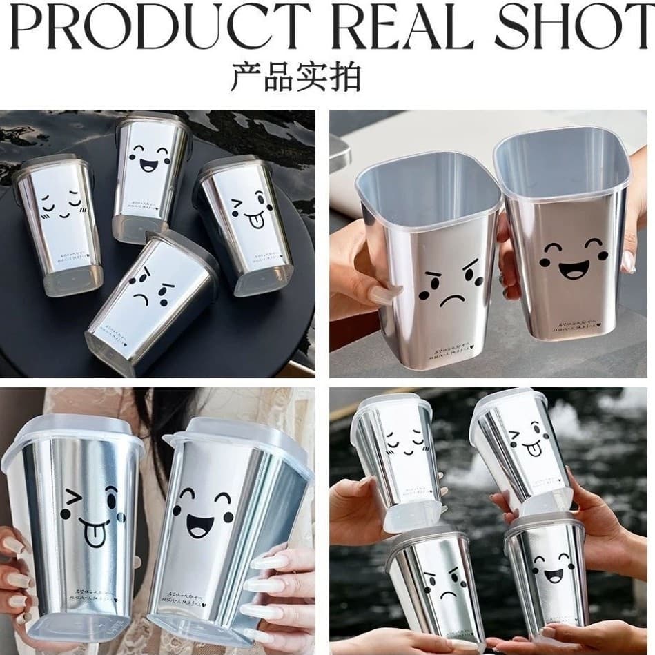 50 Ly Pet Vuông Tráng Gương Hottrend 650ml-960ml