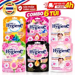 [ CHUẨN THÁI] combo 6 túi thơm HYGIENE 8g/túi màu hồng/ đen/ trắng hồng 1