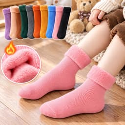 Tất Lót Lông Giữ Nhiệt Cho Bé Trai Bé Gái Từ 2-8 Tuổi Dày Dặn Ấm Áp Mềm Mại Siêu Ấm Hà kho Tất 8