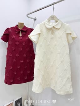 <Đầm bầu Quynhanhhouse> (NH CLOTHING) Váy tuyết mưa đính hoa H007 sm 7