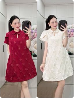 <Đầm bầu Quynhanhhouse> (NH CLOTHING) Váy tuyết mưa đính hoa H007 sm 1