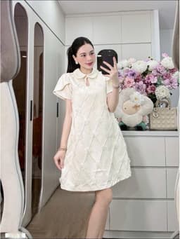 <Đầm bầu Quynhanhhouse> (NH CLOTHING) Váy tuyết mưa đính hoa H007 sm 3