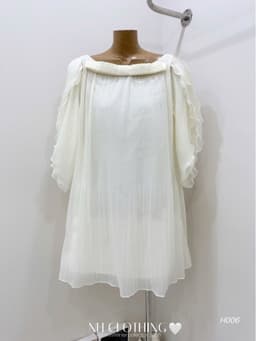 <Đầm bầu Quynhanhhouse> (NH CLOTHING) Váy tơ dập li nơ ngực H006 sm 8