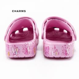 Hộp bv ( Box bv ) Dép sục nữ màu hồng đính charm hoạt hình dễ thương, dép quai hậu đế êm thời trang Hàn Quốc size 36-40 3