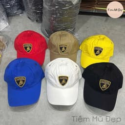 Mũ lưỡi trai Lambo, nón kết chất vải kaki nam nữ thiết kế thời trang, xịn đẹp 1