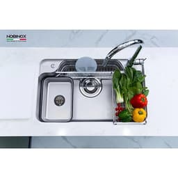 CHẬU RỬA BÁT 1 HỐ NOBINOX ARVO B085 4