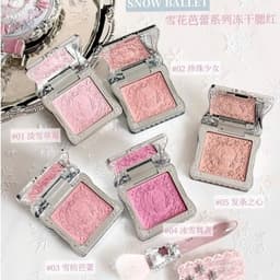 [Sẵn] Phấn Má Hồng Bộ Sưu Tập Thiên Nga Tuyết Snow Ballet Flower Knows Collection 3