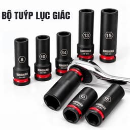 Đầu Tuýp 78mm 1/2 KINGMAN Thép CR-MO Đầu Khẩu Dài Chuyên Nghiệp K414 1