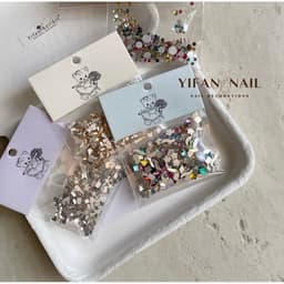 100 Viên Đá Nail Mini Mix Màu Nhiều Hình Trang Trí Nail Đa Sắc. 7