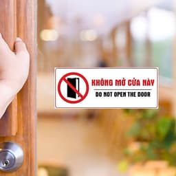 Decal Dán Cấm Mở Cửa, Decal Chất Lượng Cao, Chống Nước, Cửa Hỏng, Không Mở Lối Này 5