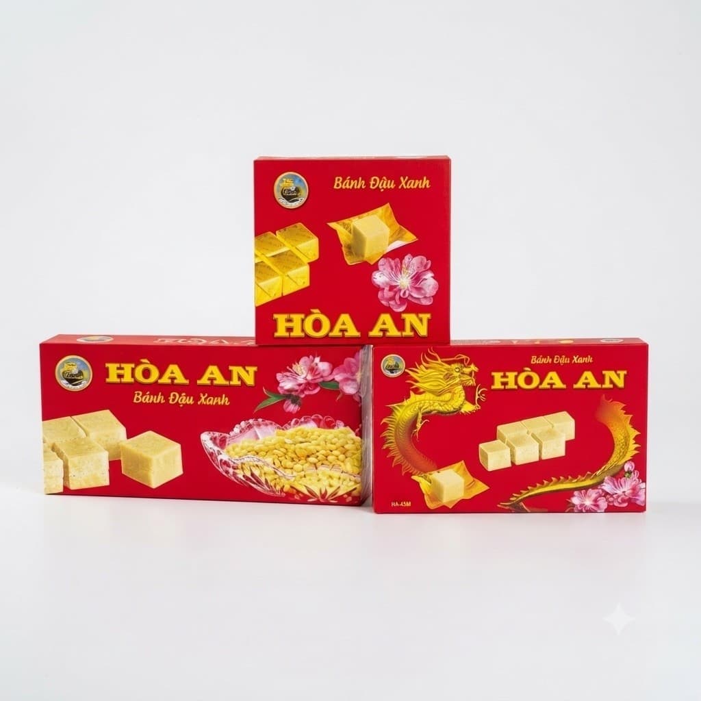 Bánh Đậu Xanh Hòa An 100 Gam, 200 Gam, 350g
