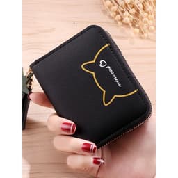 ví đựng tiền nữ,Ví mini cầm tay "Mini Cat" nút tua rua (trung trang) QM-STORE 10