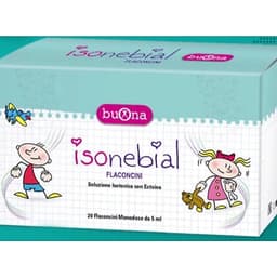 Buona IsoNebial MÀU XANH -(Hộp 20 ống 5ml) Dung Dịch Rửa Mũi Cho Bé giảm khô mũi, nghẹt mũi, sổ mũi, <.BUNBUN SHOP 2