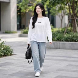 Áo thun nữ dài tay thu đông chất thun giấy xước mịn in chữ em bé đáng yêu BYN BYN TG EMBE33 5