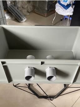 Bộ lọc baki | Màu Xám | Tràn trên cho hồ cá dưới 1500 lít | Kích Thước 46x27x16 | Ống in mặt hông phi 34 5