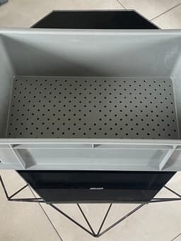 Bộ lọc baki | Màu Xám | Tràn trên cho hồ cá dưới 1500 lít | Kích Thước 46x27x16 | Ống in mặt hông phi 34 6
