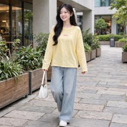 Áo thun giấy cổ tròn dài tay thu đông in chữ bé hồng đáng yêu chất thun giấy xước mỏng mềm Xinh đẹp BYN BYN TG BEE67 6