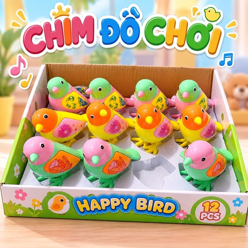 Chim đồ chơi chạy cót